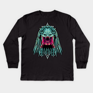 predator dark Kids Long Sleeve T-Shirt